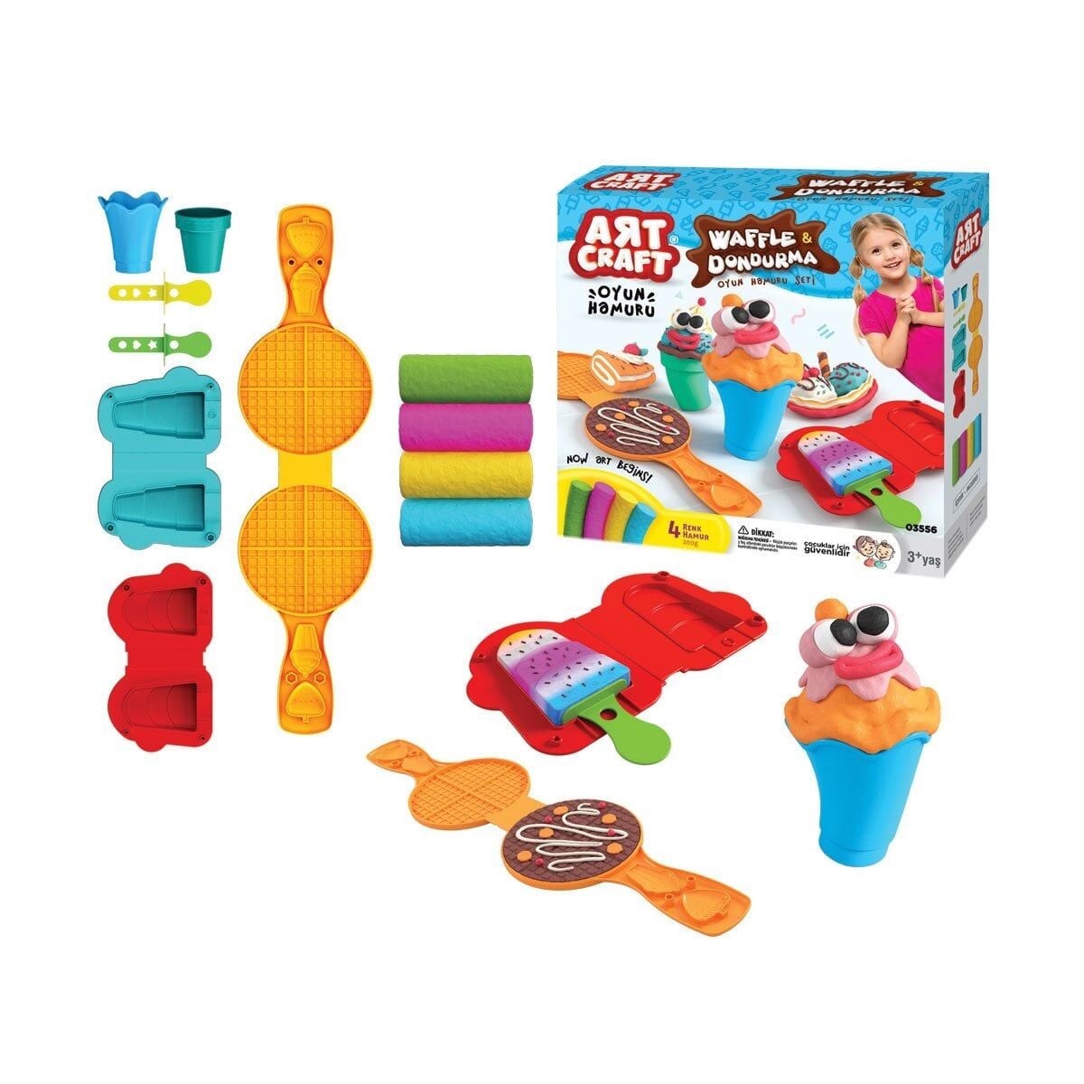 03556 Waffle-Dondurma Hamur Set 200Gr