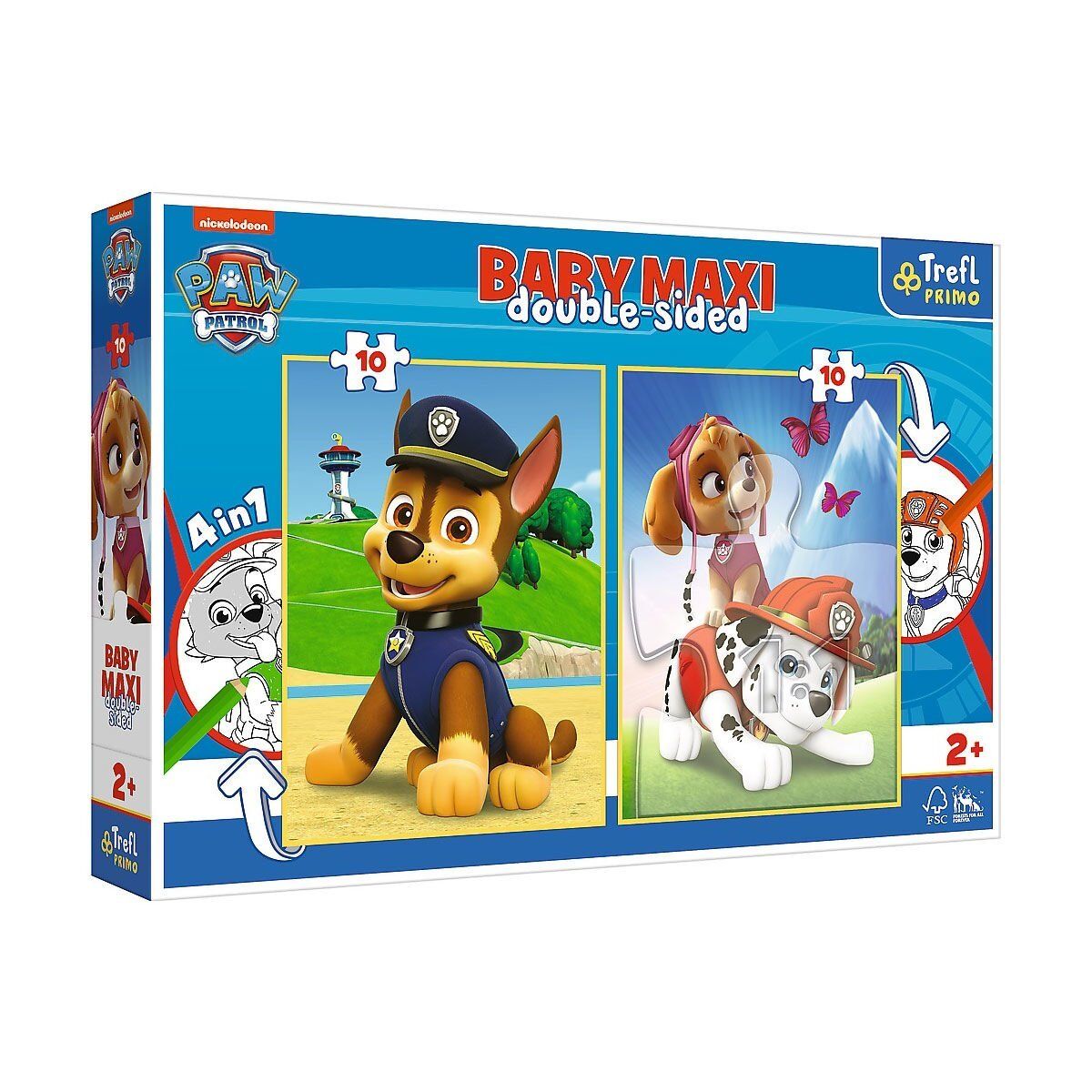 Puzzle-43003 Paw Patrol Baby Puzzle 2X10