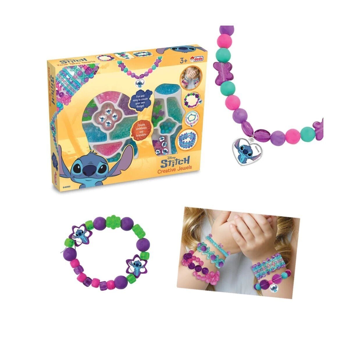 04082 Stitch İki̇li̇ Kutulu Taki Seti̇