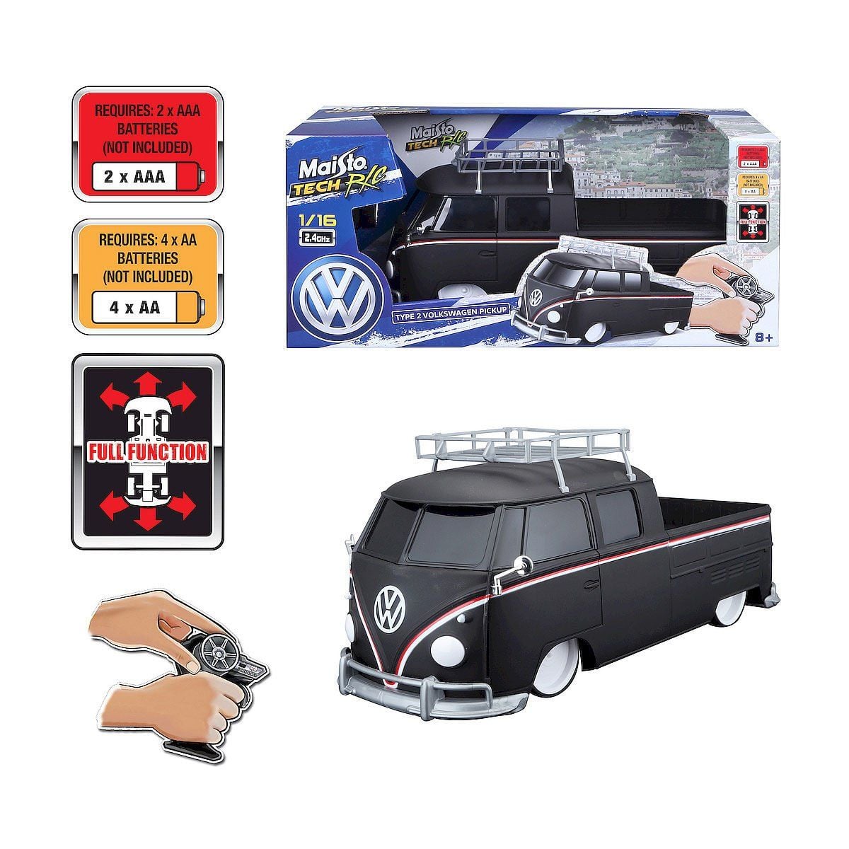 May 82707 Kumandalı Type 2 Volkswagen Pick Up 1:16-Necotoys