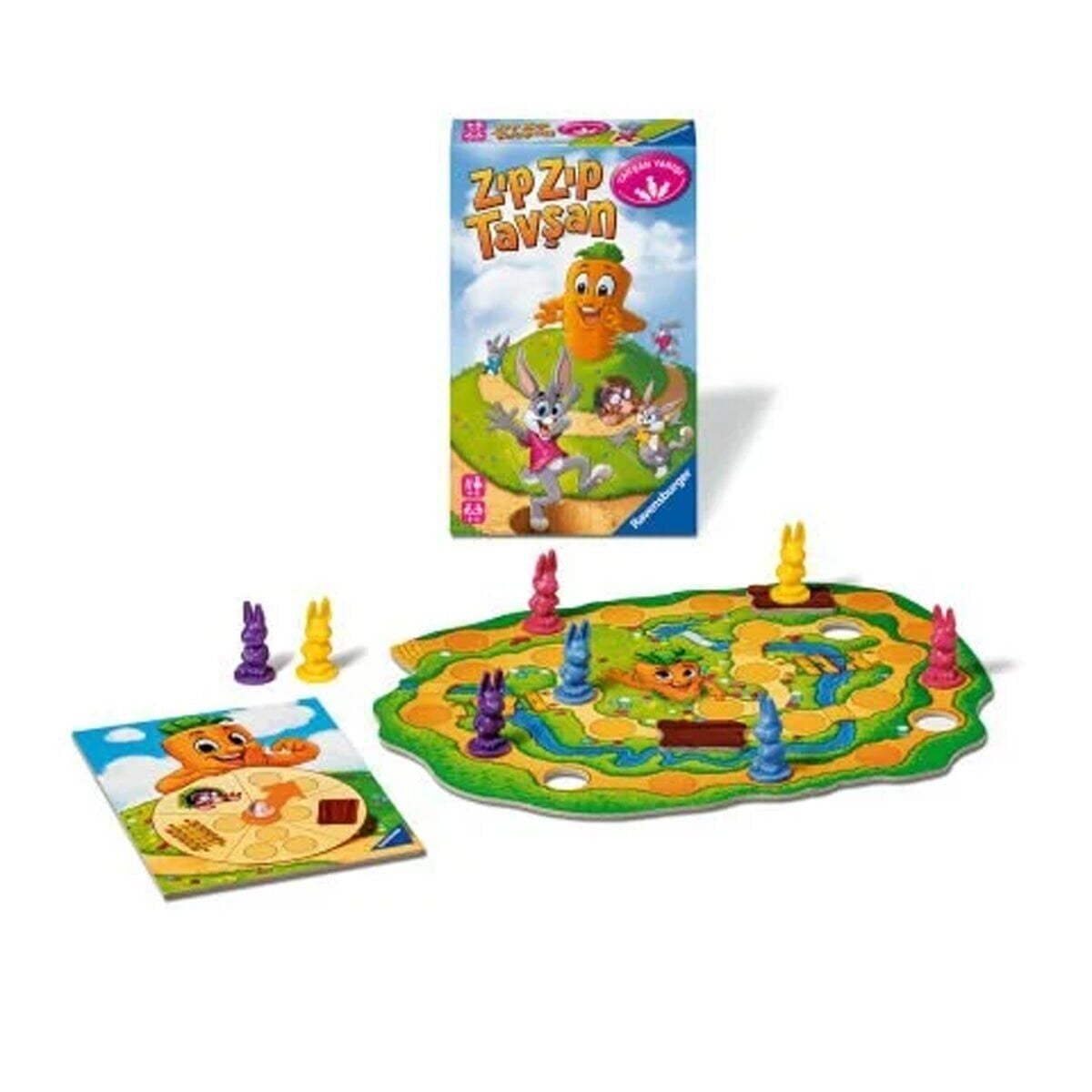 248810 Ravensburger- Zıpzıp Tavşan- Seyahat Boy Kutu Oyunu