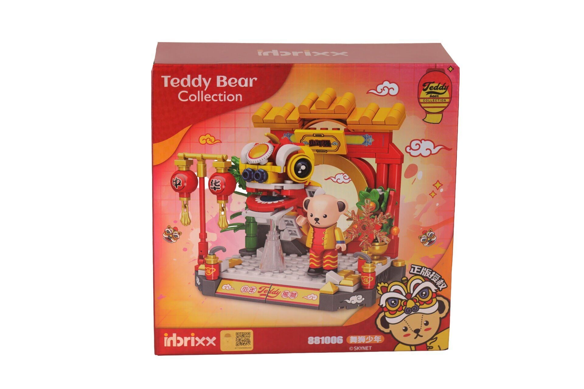 P881006 Panlos Çi̇n Ejderhasi İle Teddy 254 Parça Block Oyuncak