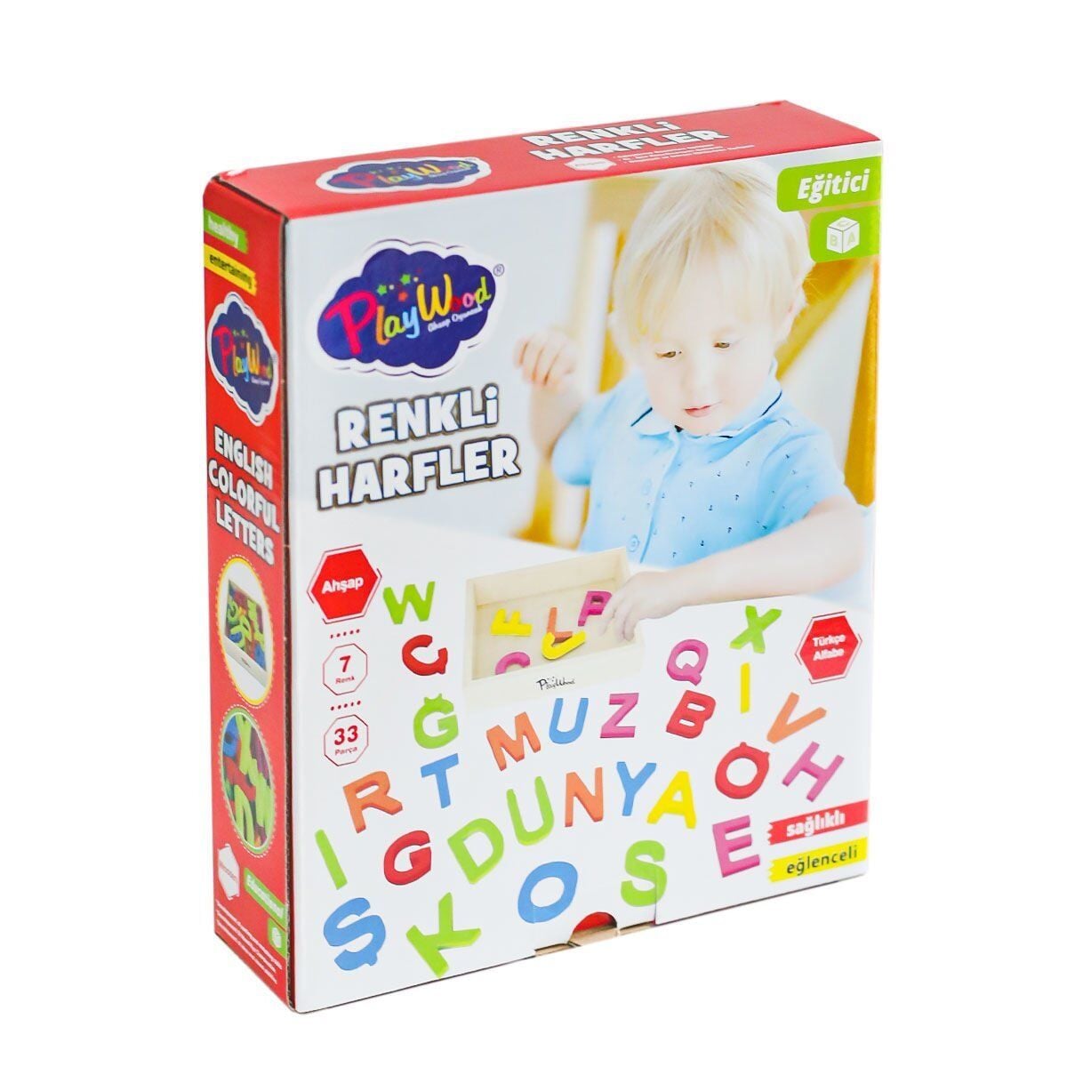 Ony-402 Ahşap Renkli Harfler 33 Parça-Onyıl Oyuncak
