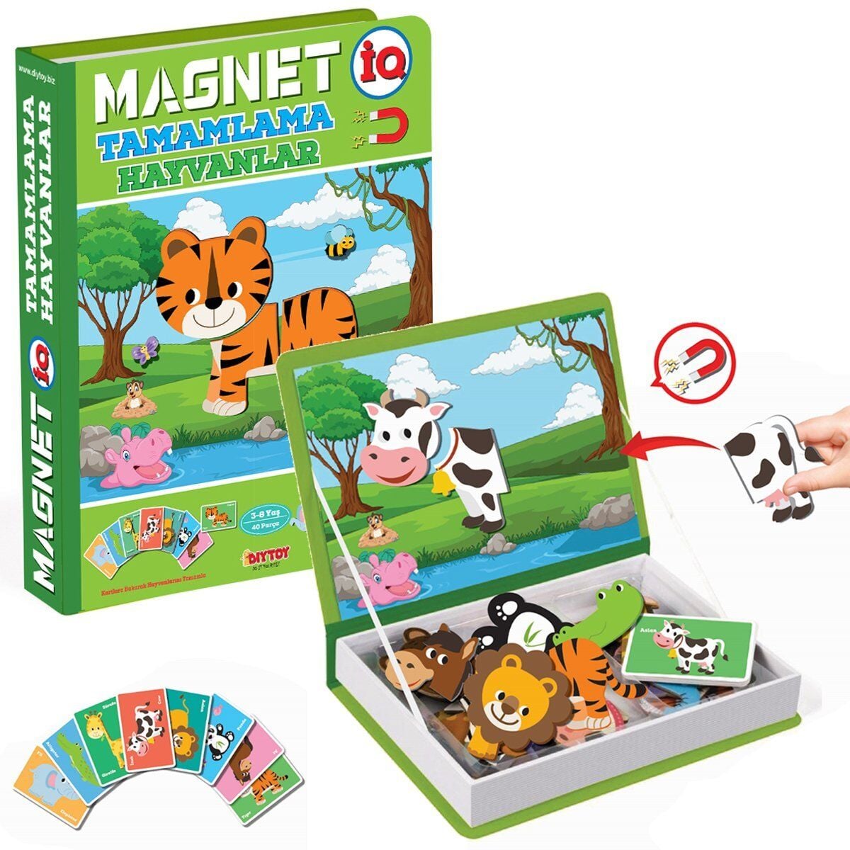1512 Dıytoy, Magnet Tamamlama- Hayvanlar/ +3 Yaş