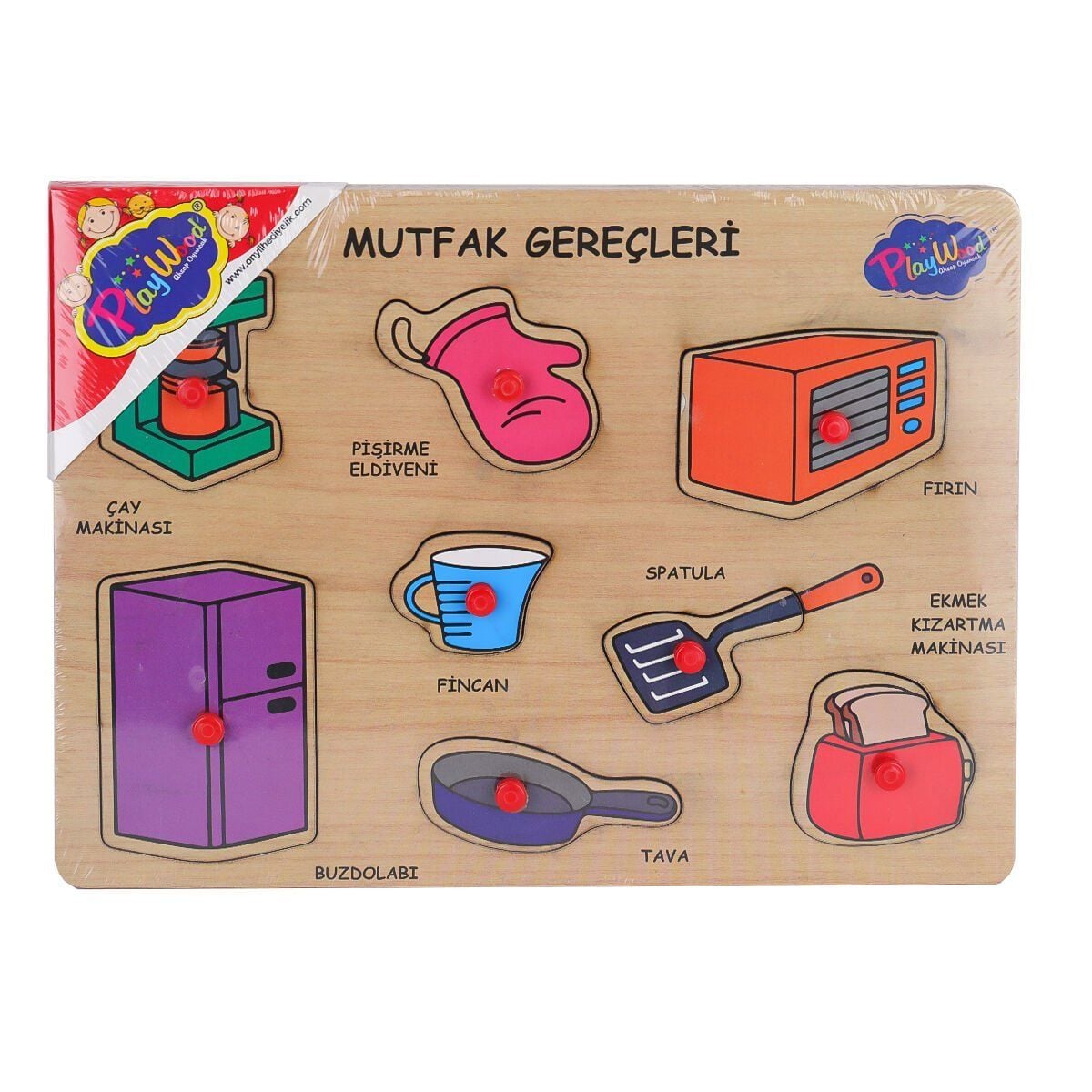 Ony-168-169 Ahşap Tutmalı Mutfak Gereçleri-Onyıl Oyuncak