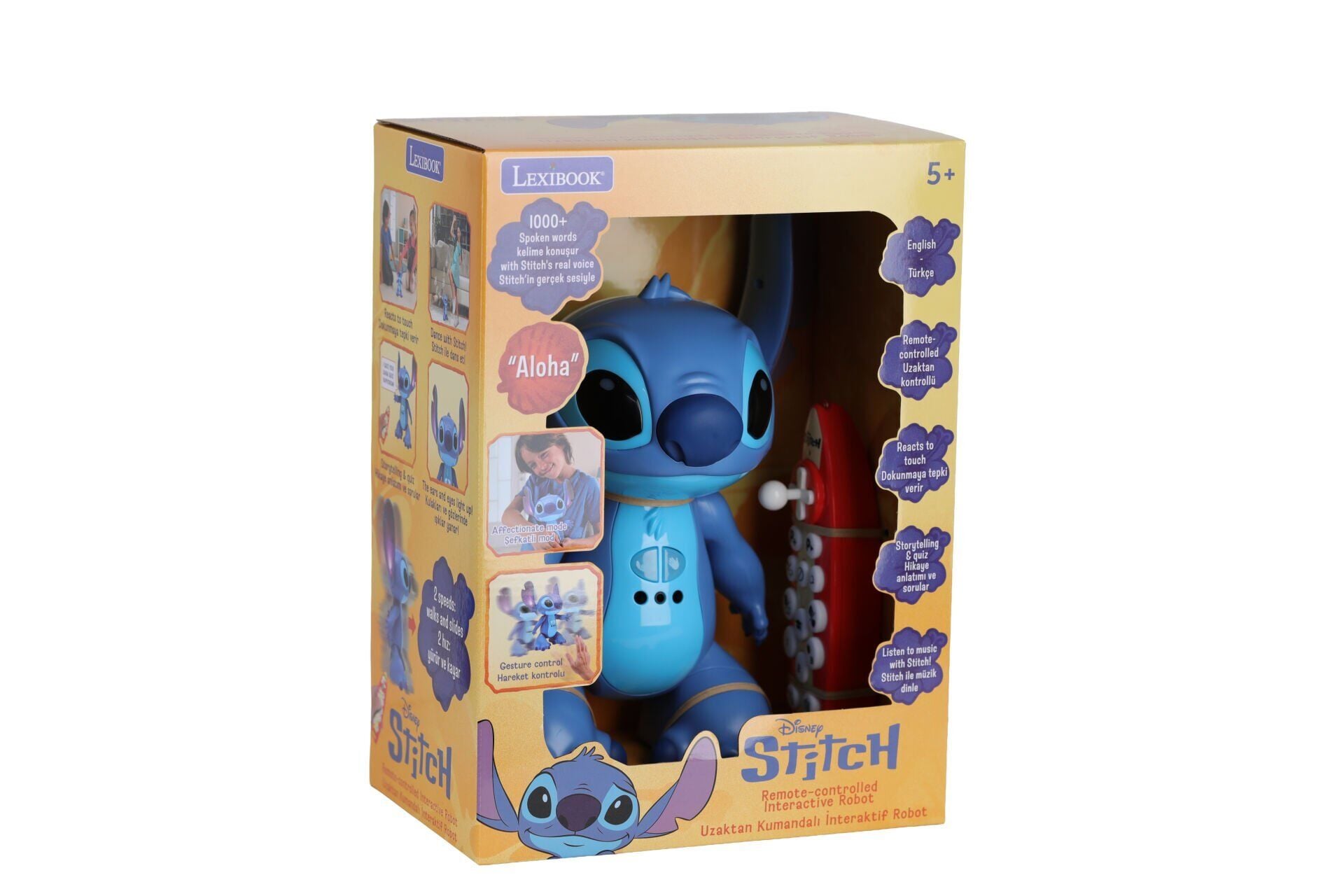 11804 Sun-Lex-R-C Robot Stitch İnterakti̇f Sesli̇ Işikli Stch
