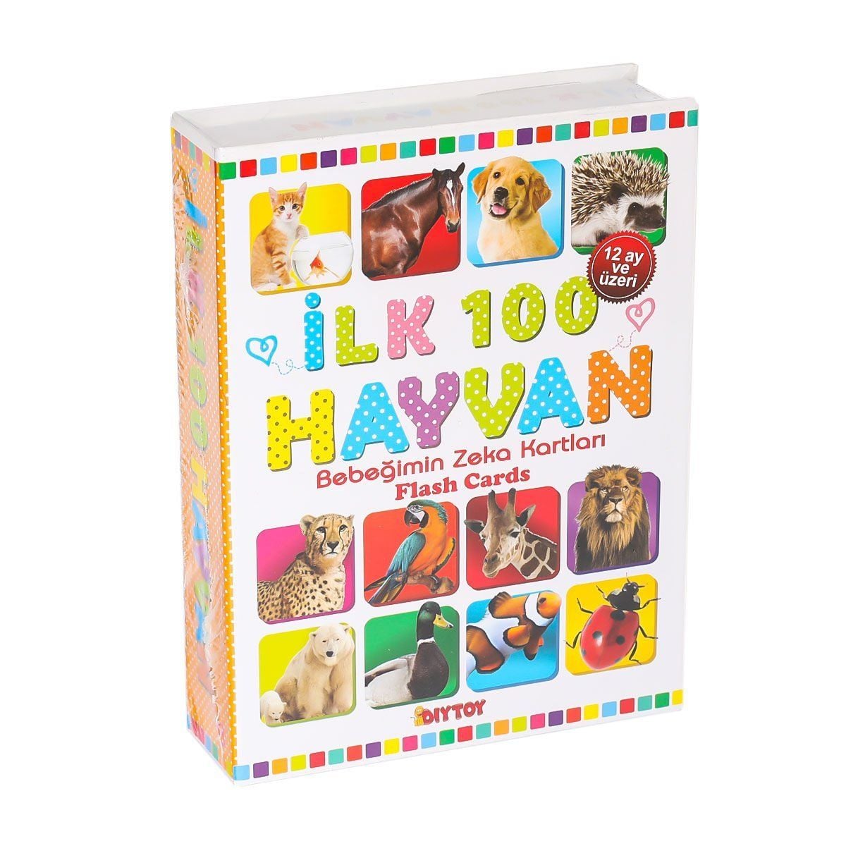 1741 Flash Card İlk 100 Hayvanlar Eği̇ti̇ci̇ Kartlar