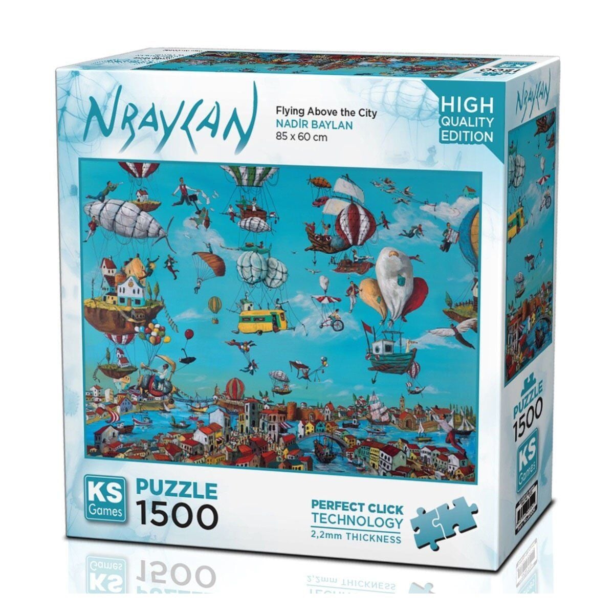 22024 Flying Above The City 1500 Parça Puzzle-Ks Puzzle