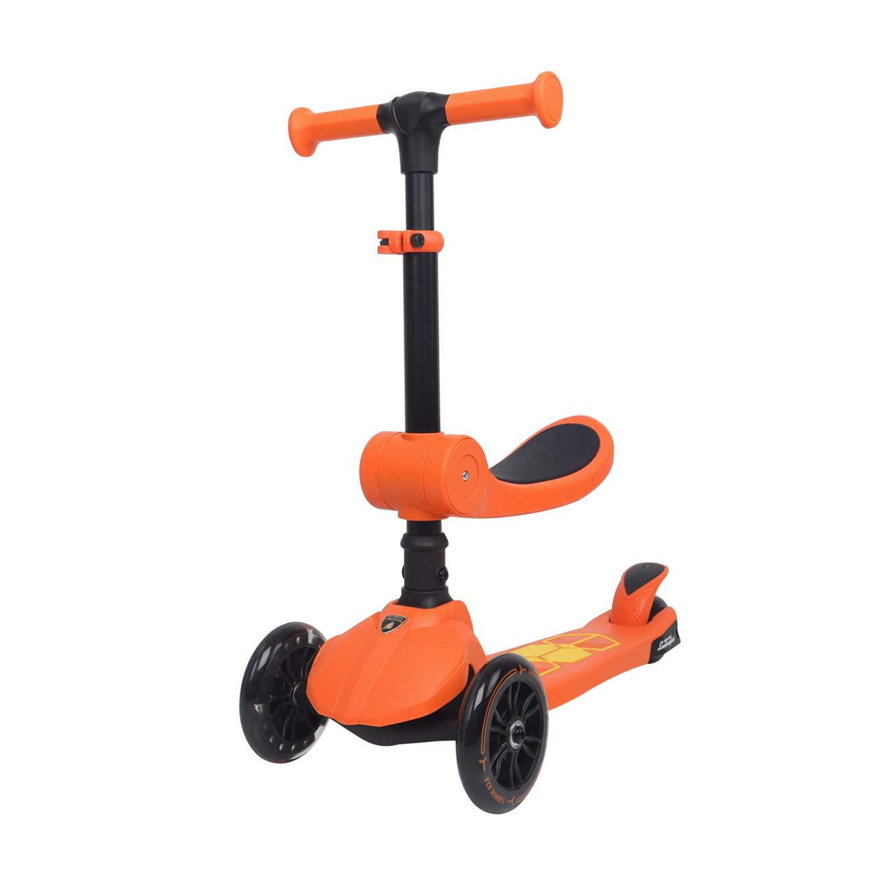 L52In1-O Lamborghi̇ni̇ Li̇sansli Katlanir Oturakli Işikli Scooter Turuncu