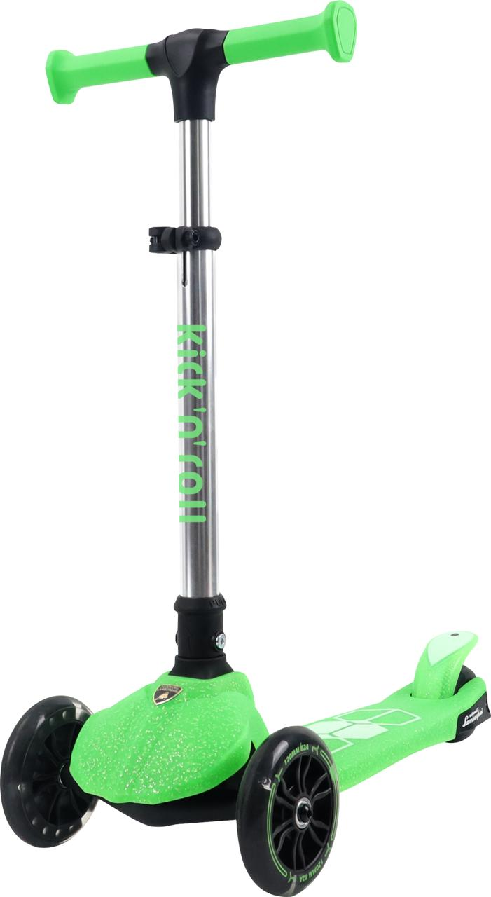 L5Jelly-G Lamborghi̇ni̇ Li̇sansli Parilti Işikli Scooter Yeşi̇l
