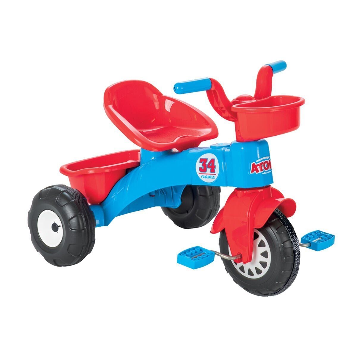 07 169 Atom Bi̇si̇klet Mavi̇ Kirmizi
