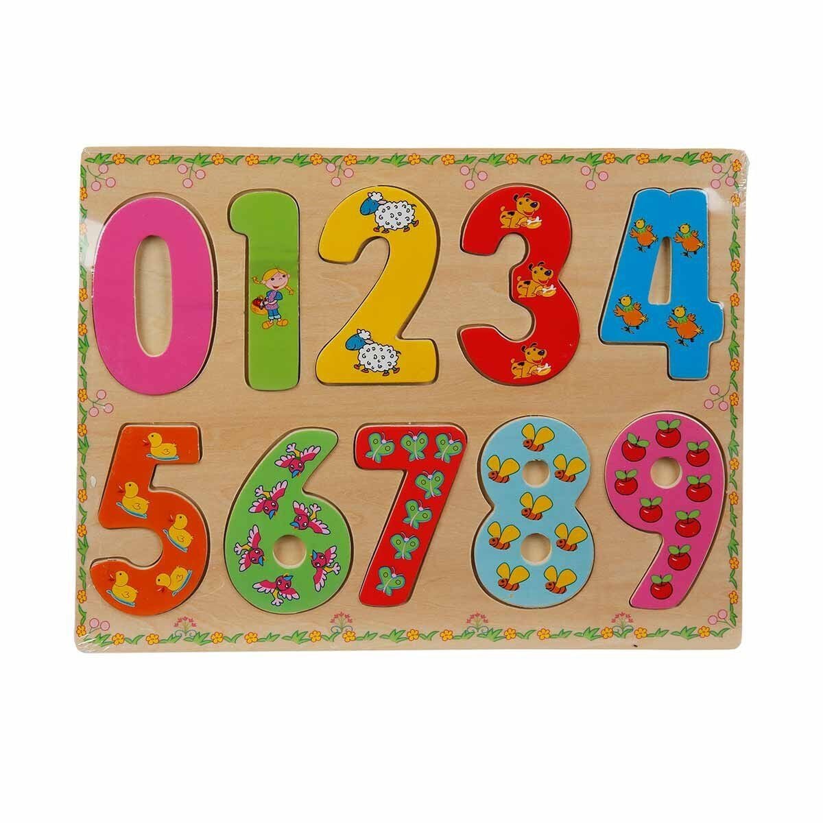 5215-Wooden Puzzle Numbers 10 Parça