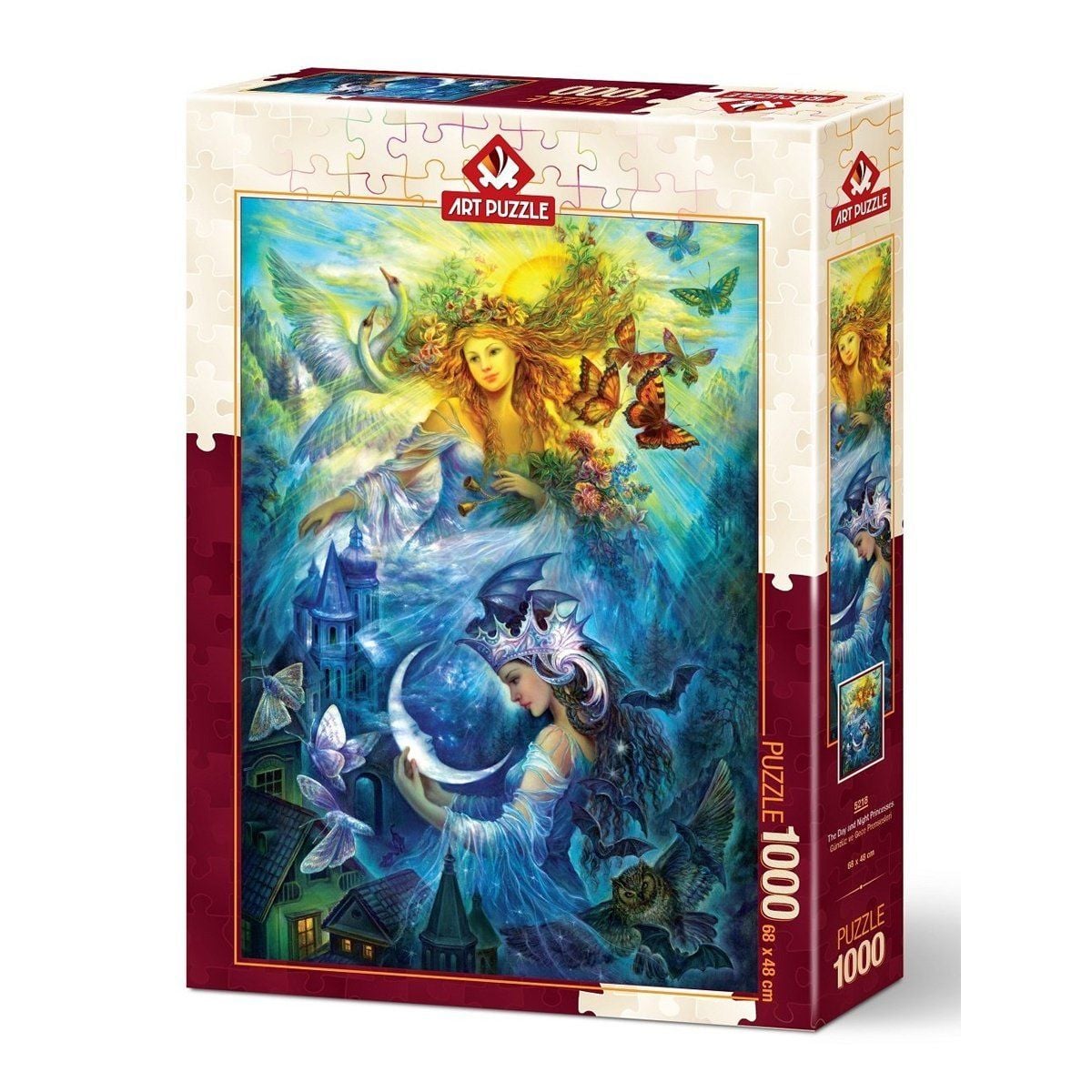 5218 Art Puzzle, Gündüz Ve Gece Prensesleri 1000 Parça