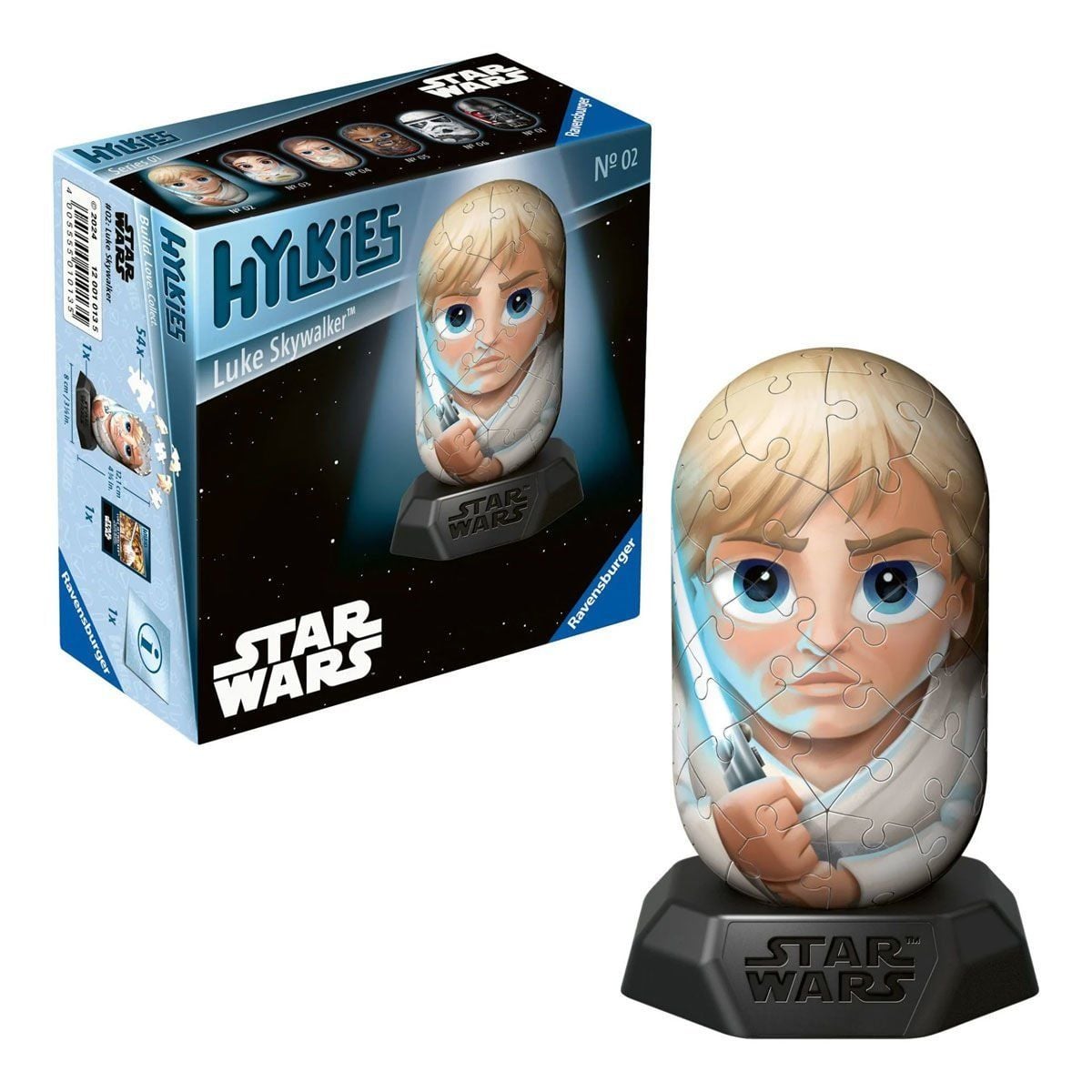 010135 Hylkies Star Wars- Luke Skywalker 54 Parça Puzzle- No:02- Ravensburger