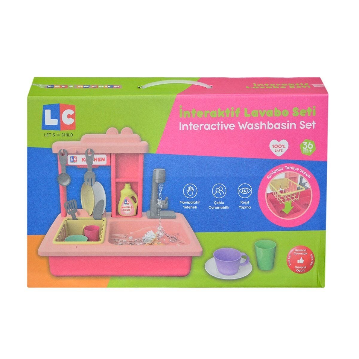 Lc-30916 Let's Be Child- Pilli İnteraktif Lavabo Seti 21 Parça