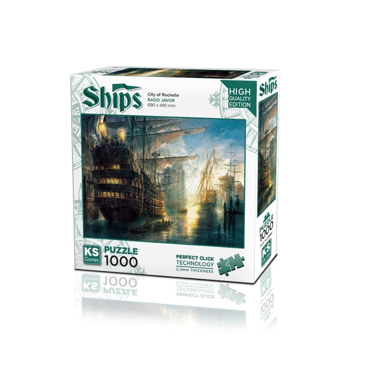 20681 Rochelle Şehri 1000 Parça Puzzle-Kspuzzle