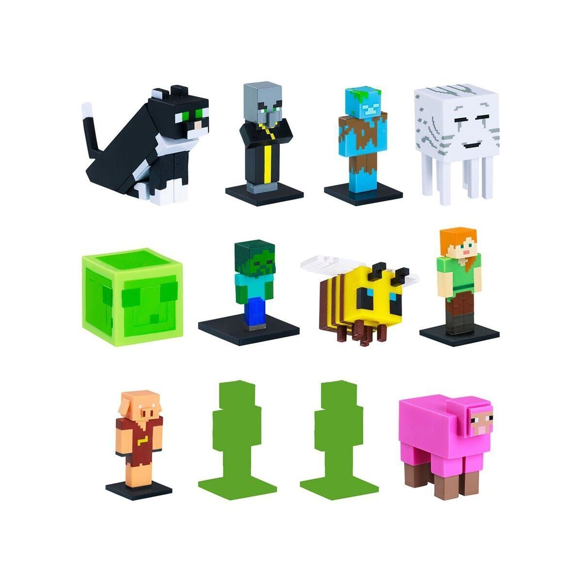 Pmi/Mc2280 Mi̇necraft 3D Toppeez 12Li̇ Deluxe Fi̇gür Seti̇ 2 Asorti̇
