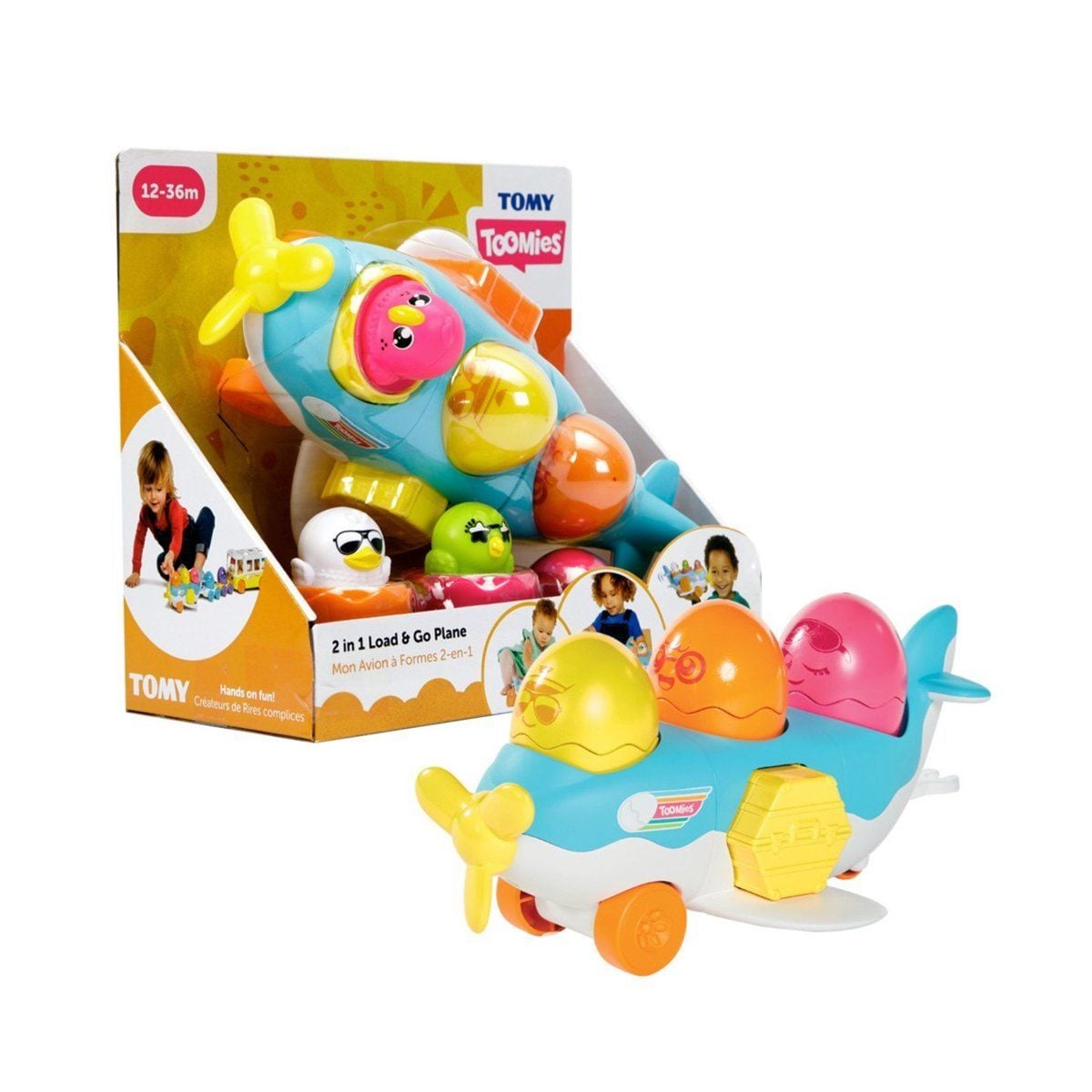 73147 Tomy- 2Si1 Arada Uçak Ve Saklambaçlı Yumurtalar 12-36 Ay