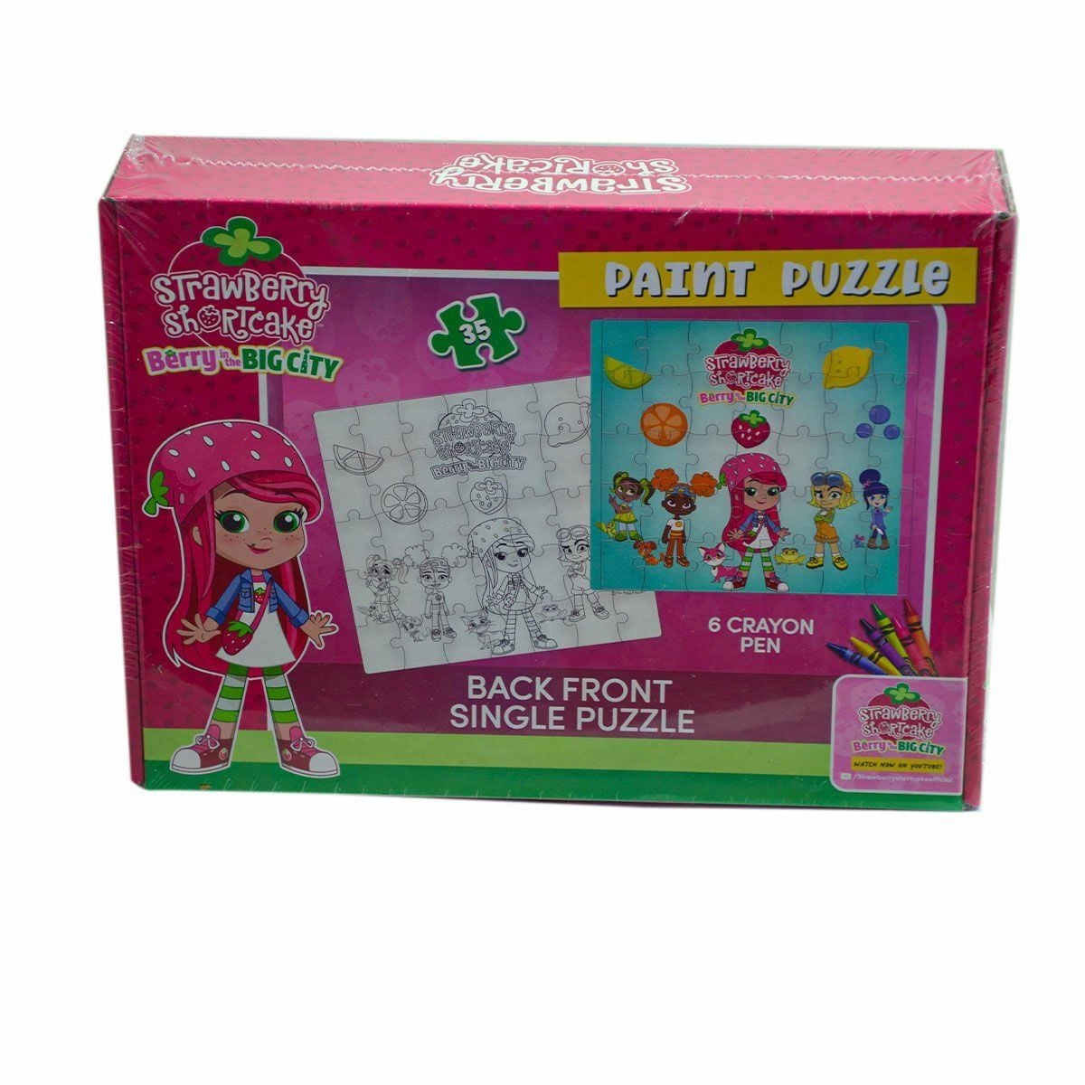 Ck7880 Çilek Kız Boyamalı Puzzle-Utku