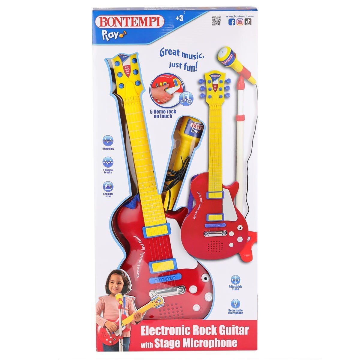 45832 Elektronik Gitar Ayaklı Mikrofon Müzik Seti-Sunman