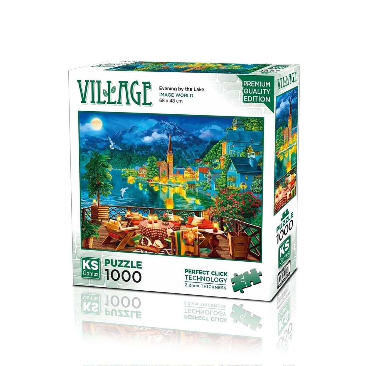 20821 Puzzle 1000 Evening By The Lake In Hallstatt