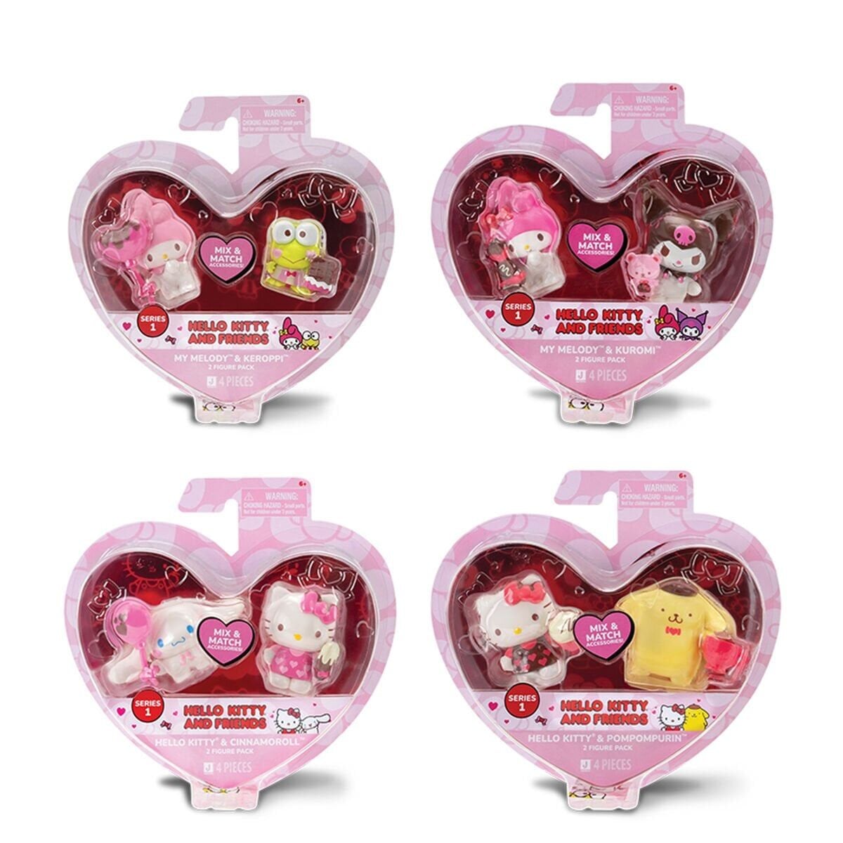 Hkto2000 Hello Kitty Kalpten Kalbe 2Li Figür Seti