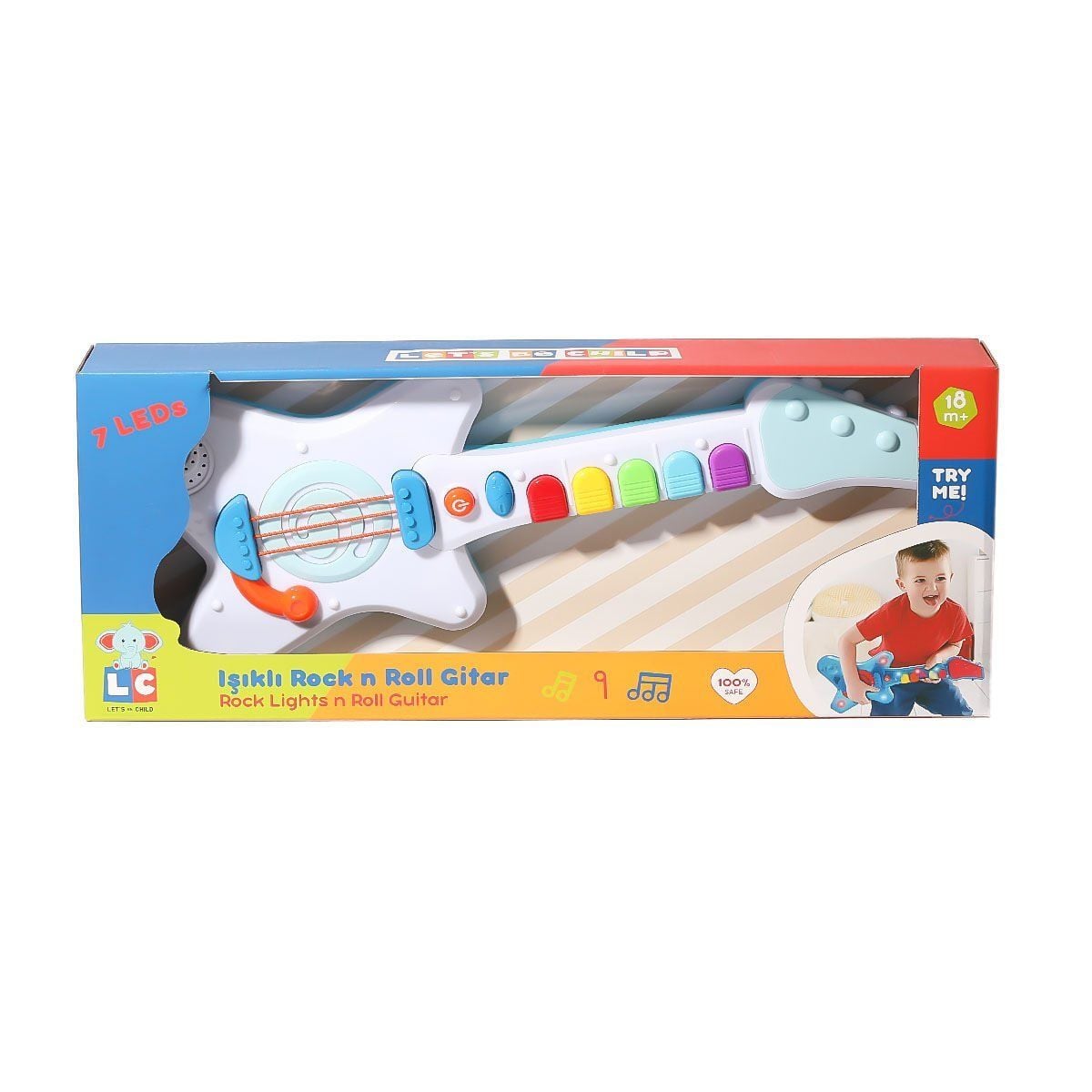 Lc-30986 Işikli Roc N Roll Gi̇tar
