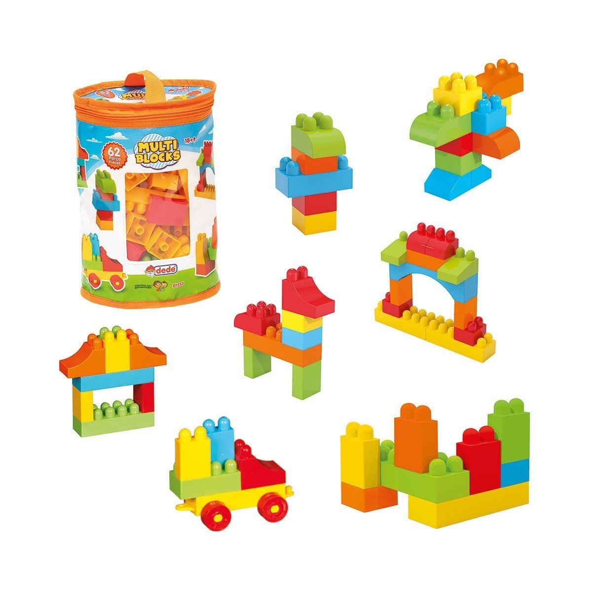 01253 Multi̇ Blocks 62 Parça