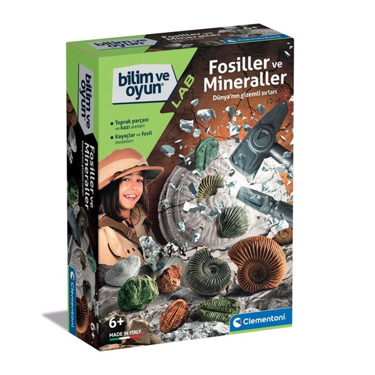 64336 Bilim Ve Oyun- Fosiller Ve Mineraller Kazı Seti