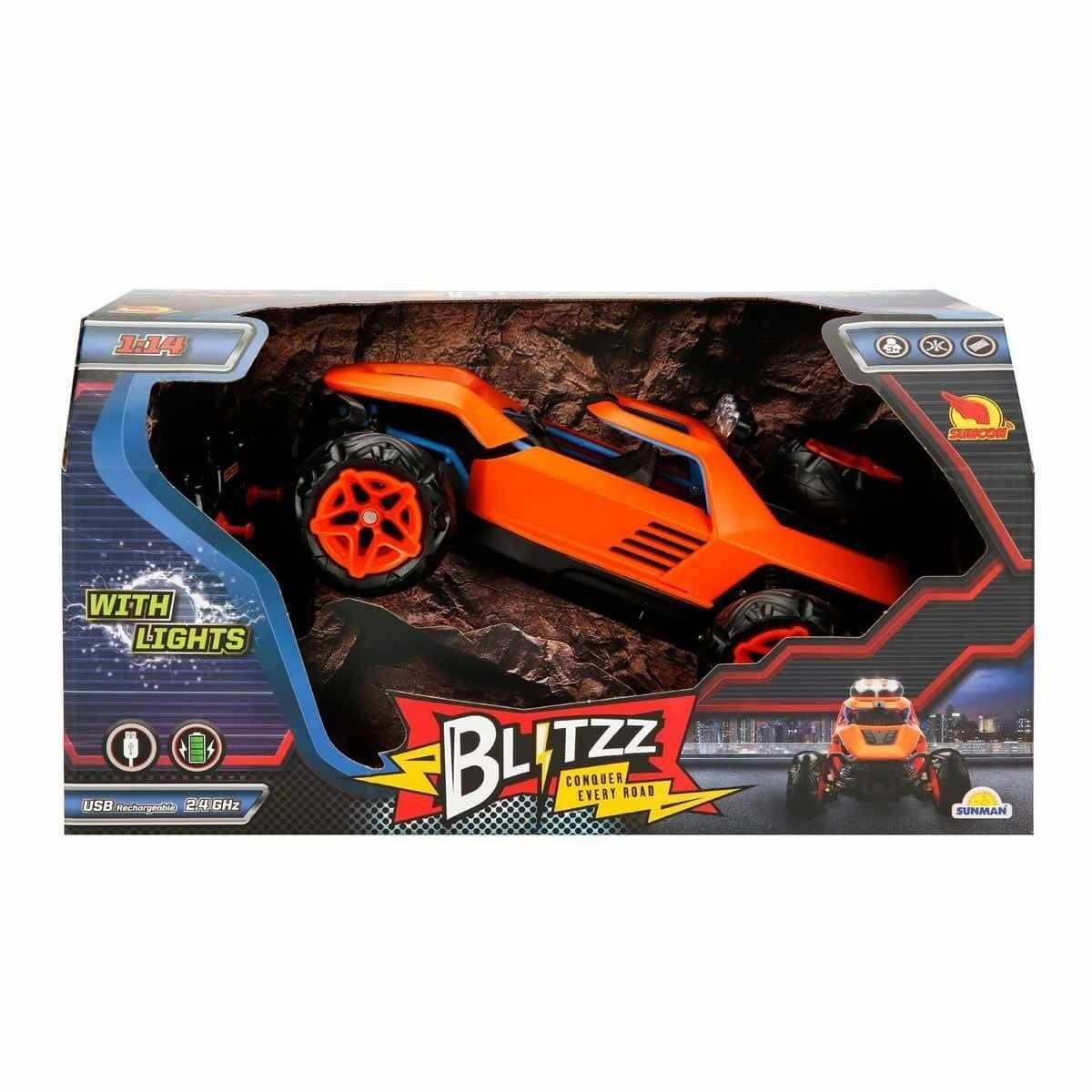 4678 1:14 Suncon Blitzz Usb Şarjlı Işıklı Uzaktan Kumandalı Araba 32 Cm