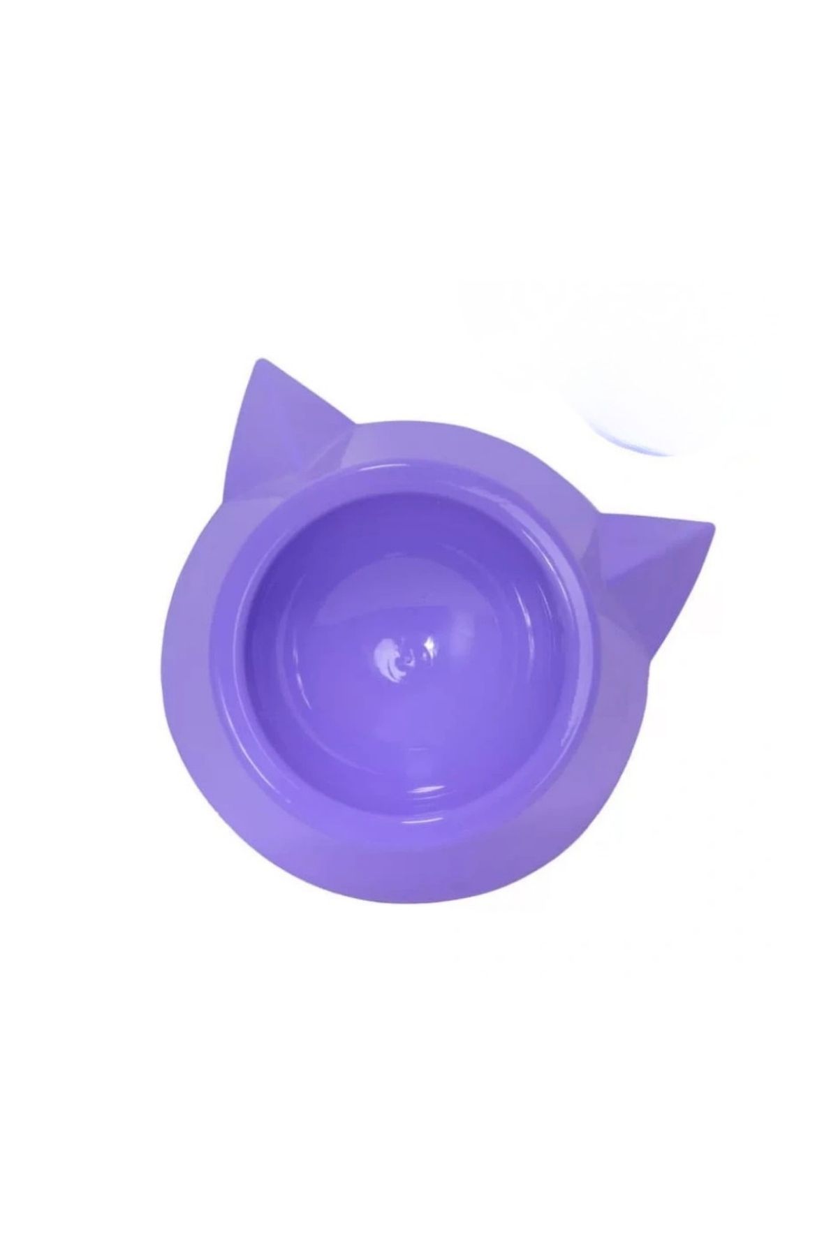 Plastik Tekli Kedi Mama Ve Su Kabı- Mor