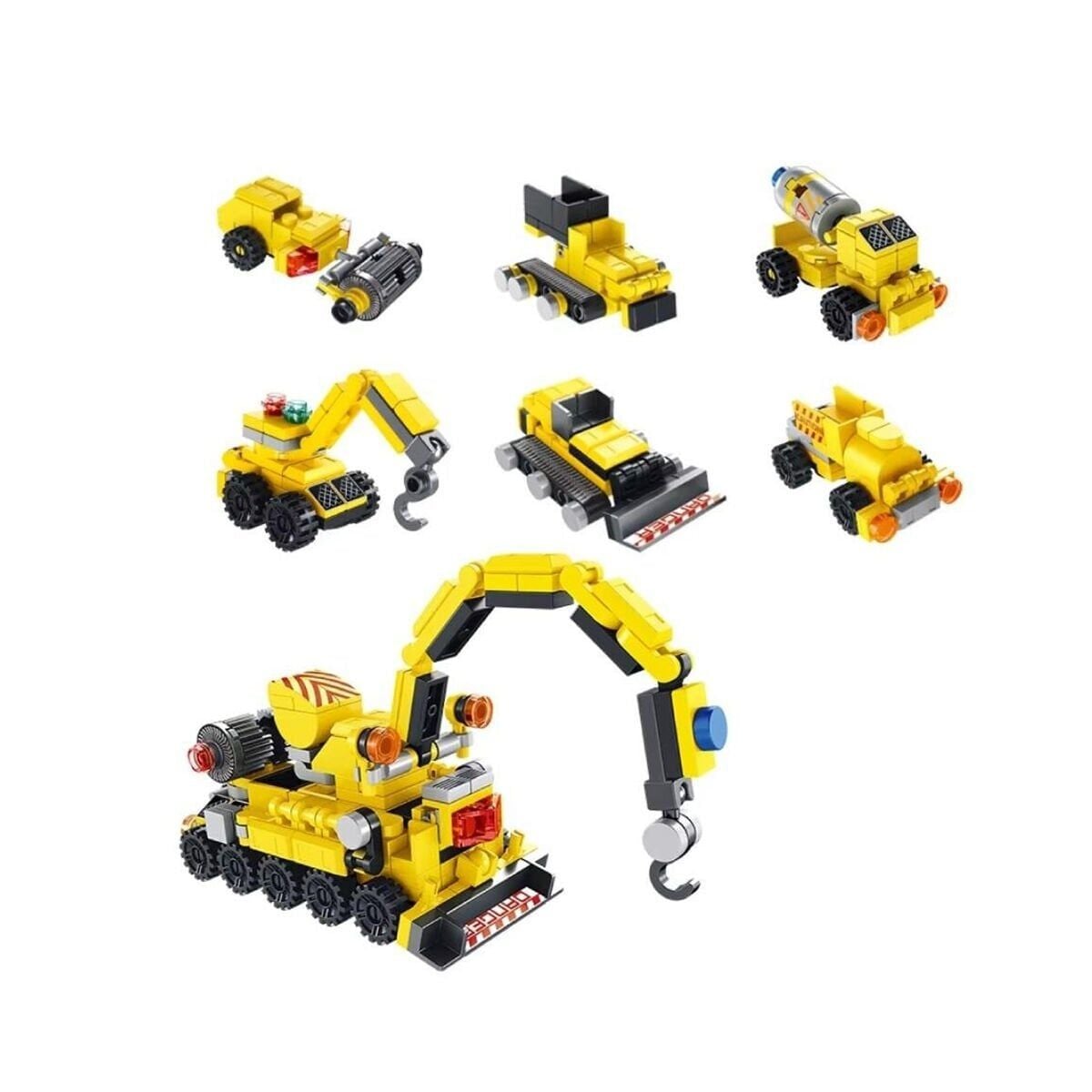 P605002 6 İn 1 Sari Yumurta Model 45 Parça Block Oyuncak