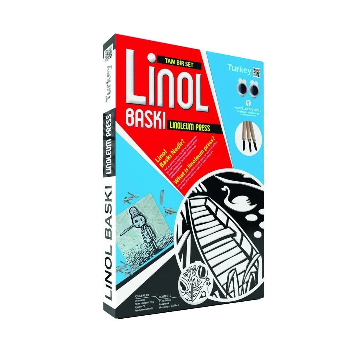 5004 Linol Baskı Seti-Kumtoys