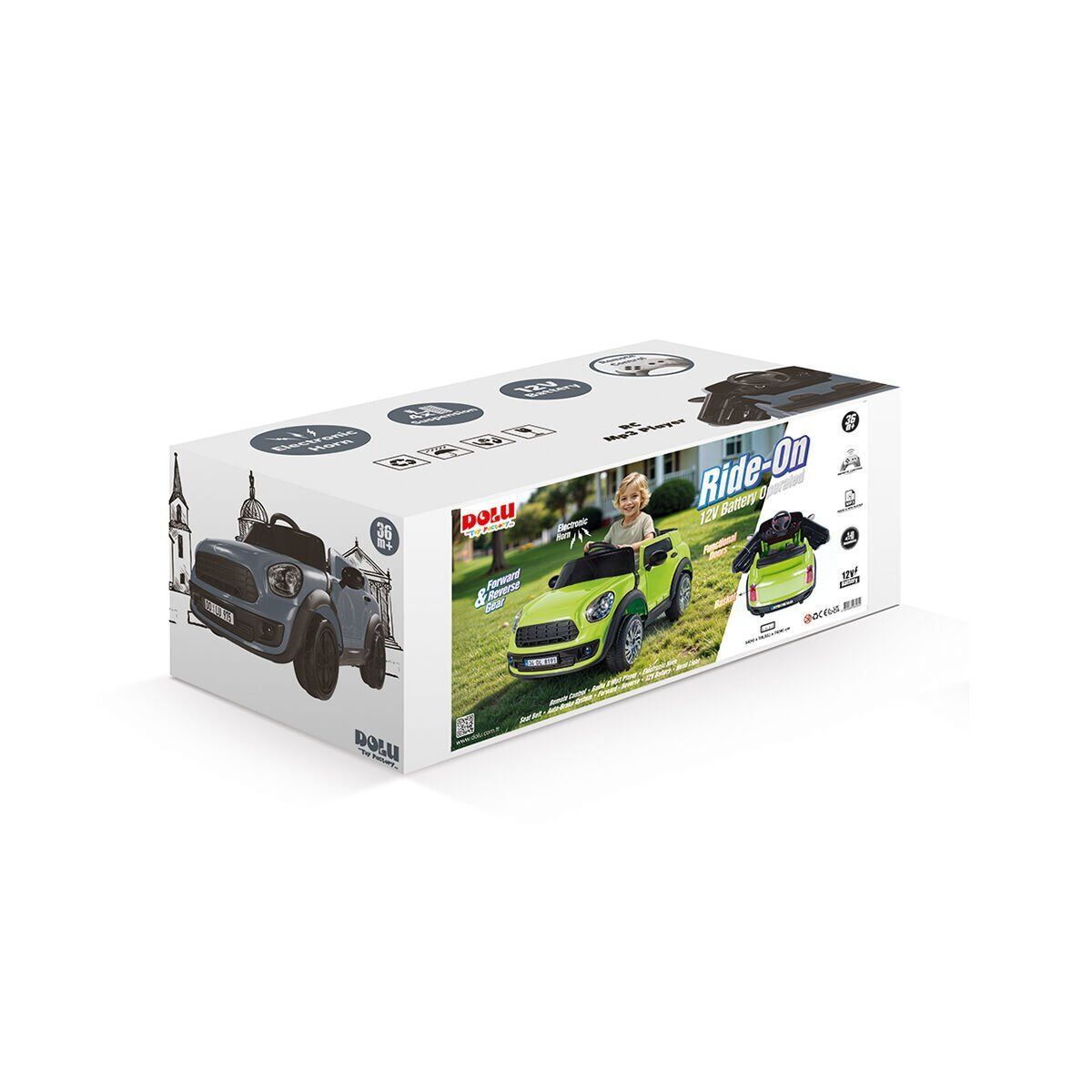 8295 Oyuncak Ride On 12V Araba Kumandali Açik Yeşi̇l