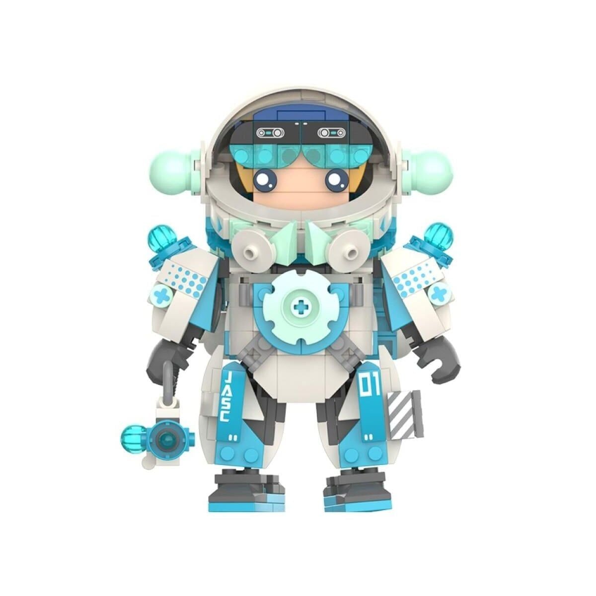Jk9107 Jaki̇ Astronot Mavi̇ 488 Parça Block Oyuncak