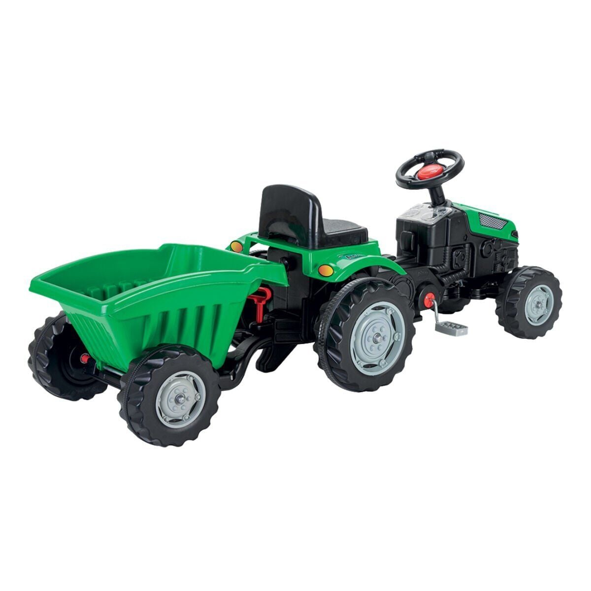 07 316 Active Traktör Römorklu Pedalli Yeşi̇l