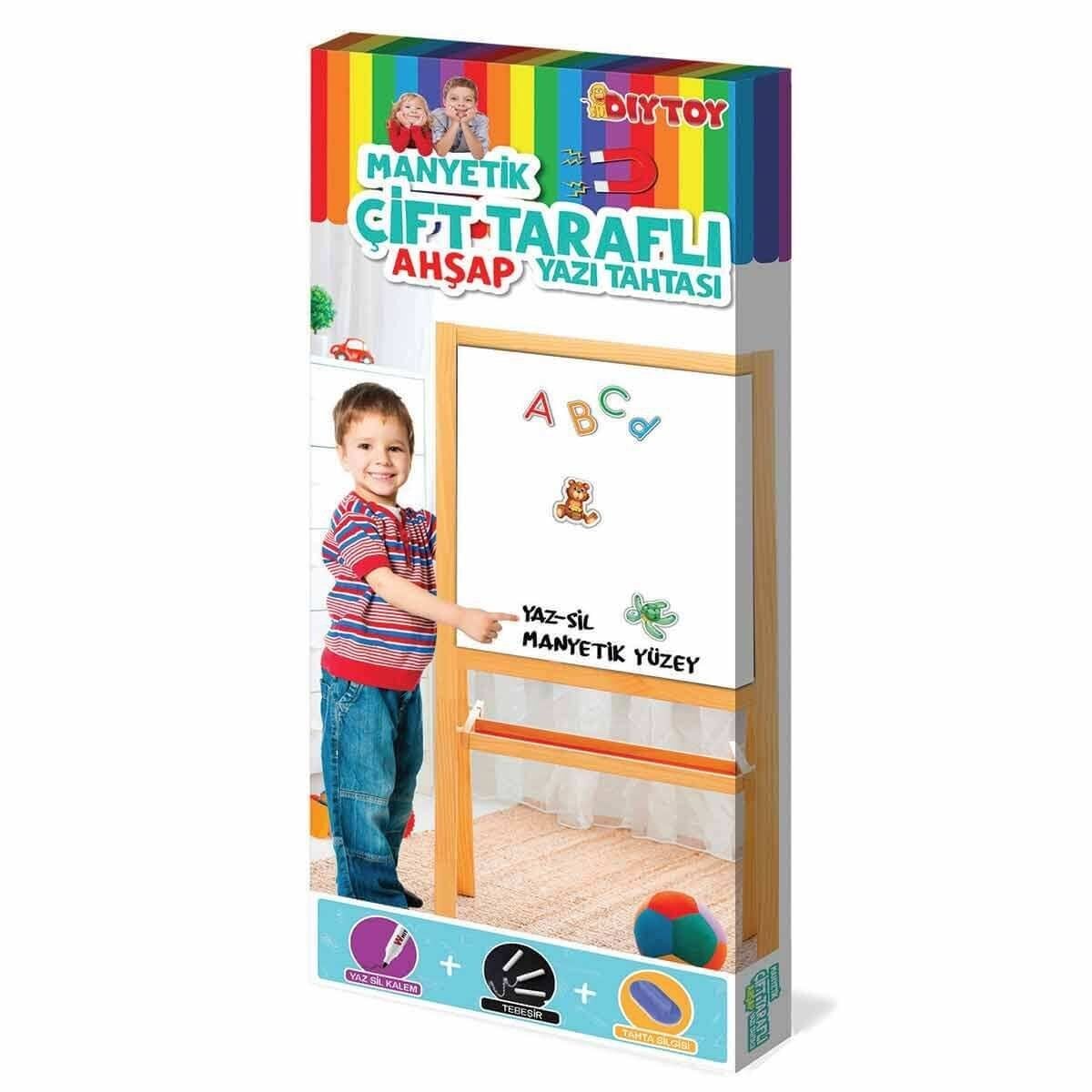 2195 Ayakli Çi̇ft Tarafli Manyeti̇k Ahşap Yazi Tahtasi