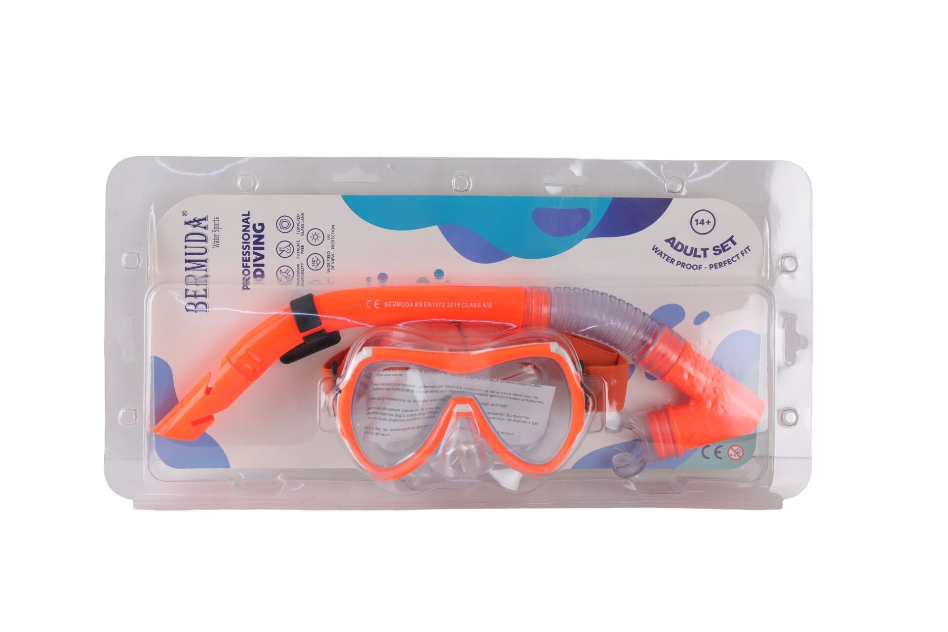 Kzld-Ak301-121Cs Maske Snorkel Set Ozel Cam 24