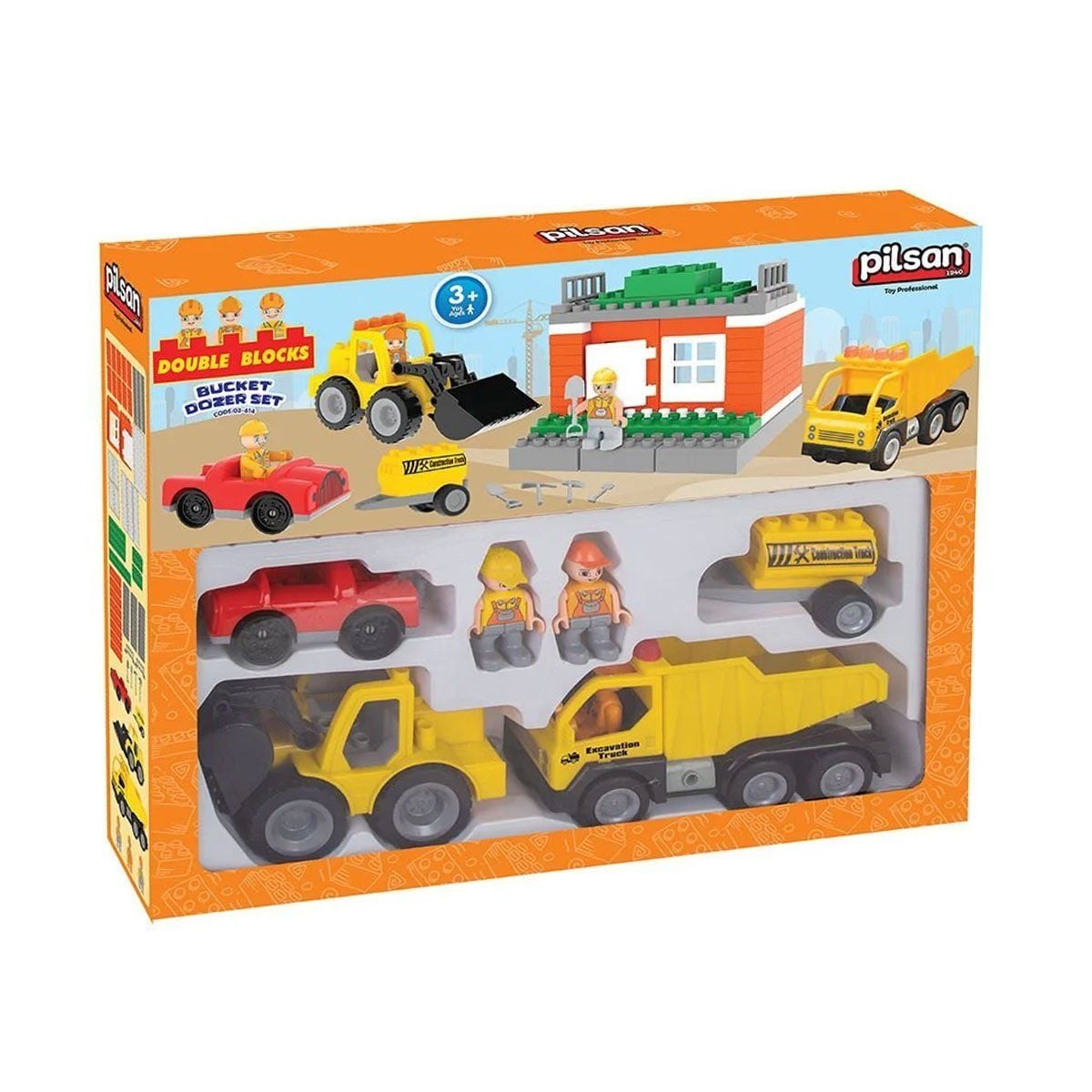 03 614 Double Bloklar Kepçeli Dozer