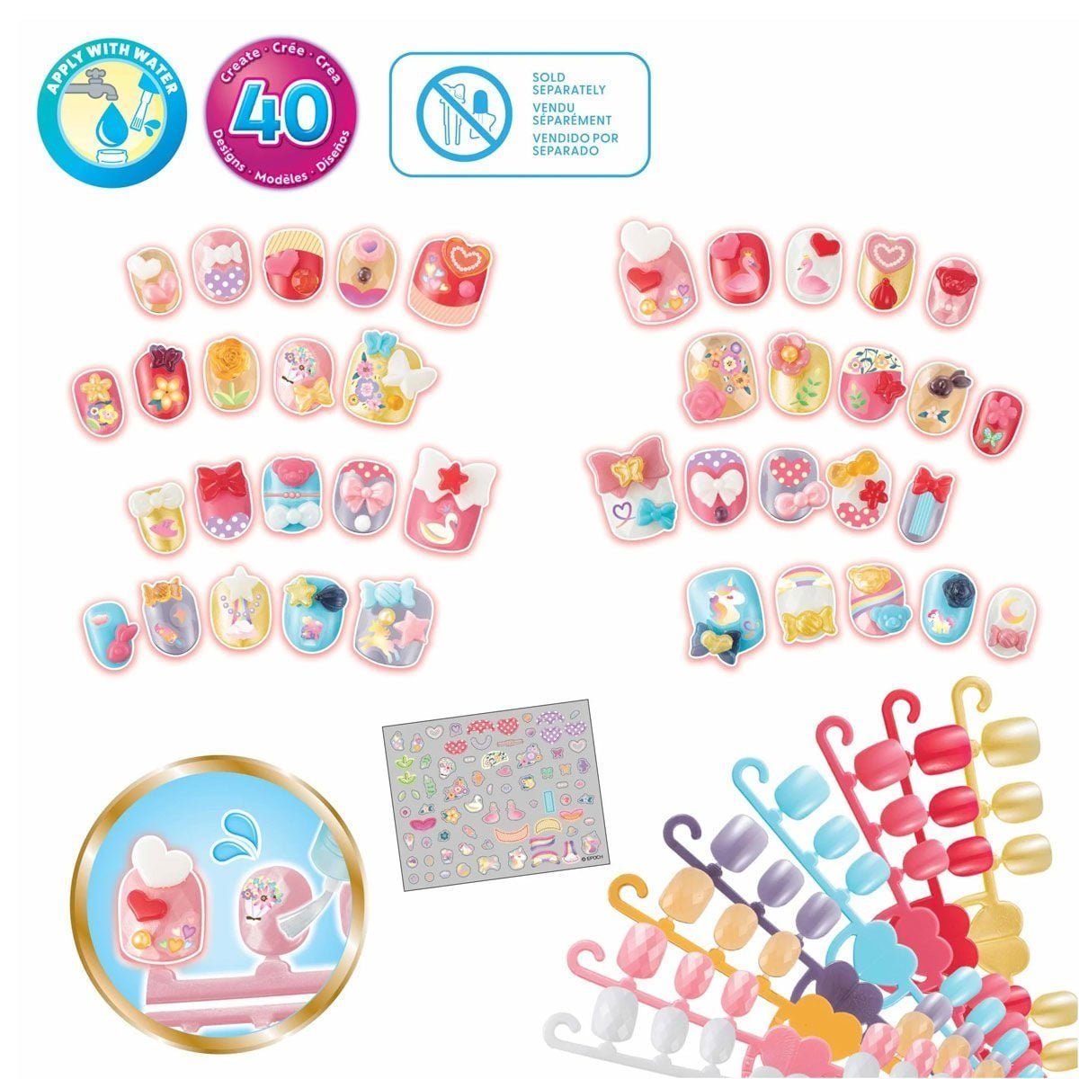 35059 Aquabeads Kalpler Ve Kurdeleler- Yedek Tırnak Paketi +4 Yaş