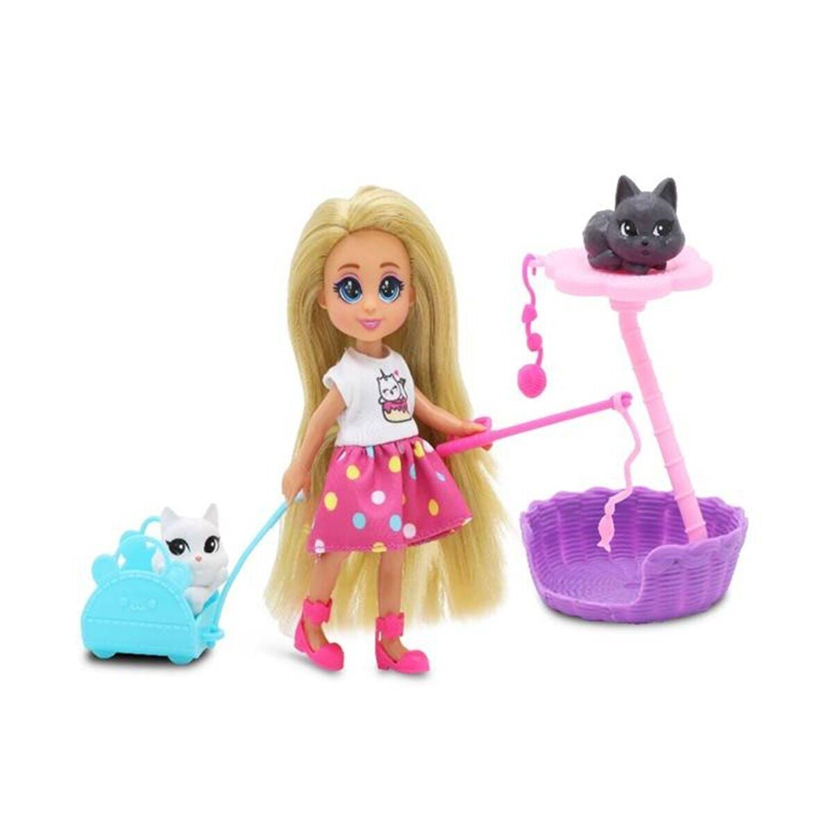 81125 Sun-Fnv-Mnk-F-Dreameez Mi̇ni̇ Bebek Ve Kedi̇ Seti̇