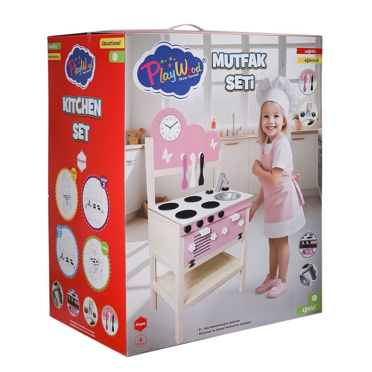 Ony-408 Ahşap Mutfak Seti-Onyıl Oyuncak