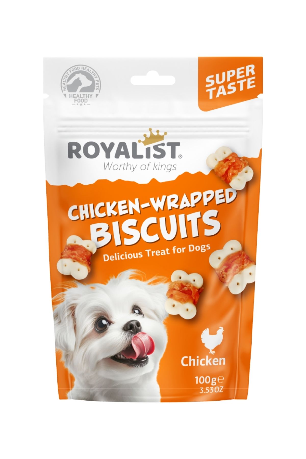 Tavuk Eti Sarmallı Köpek Ödül Bisküvisi- 100 G.