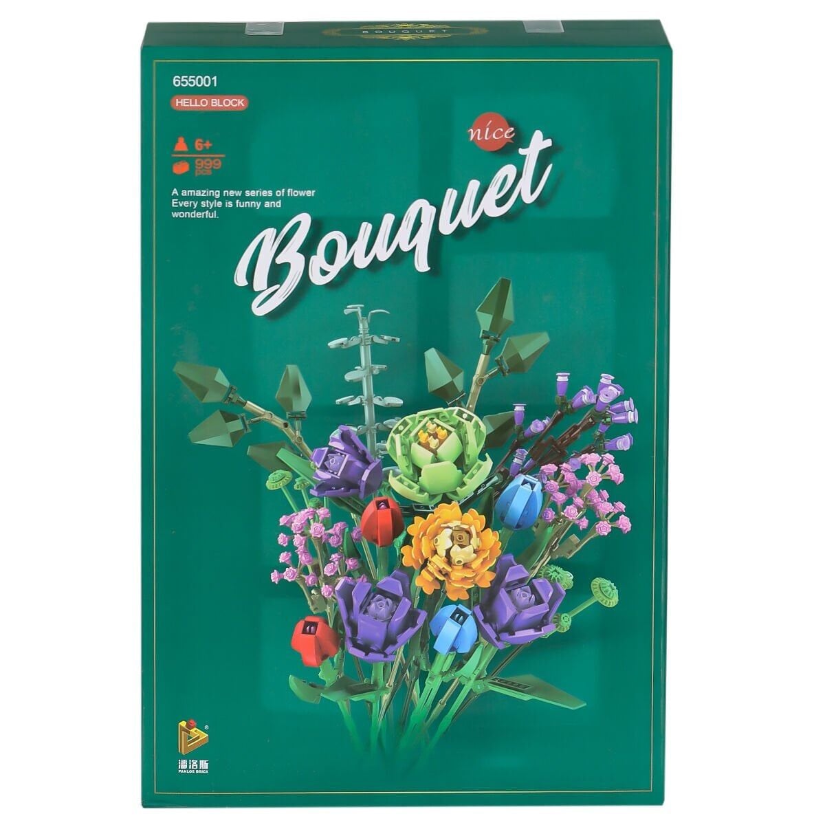 P655001 Panlos Çiçek Buketi 999 Parça Blok Seti-Vagon Life