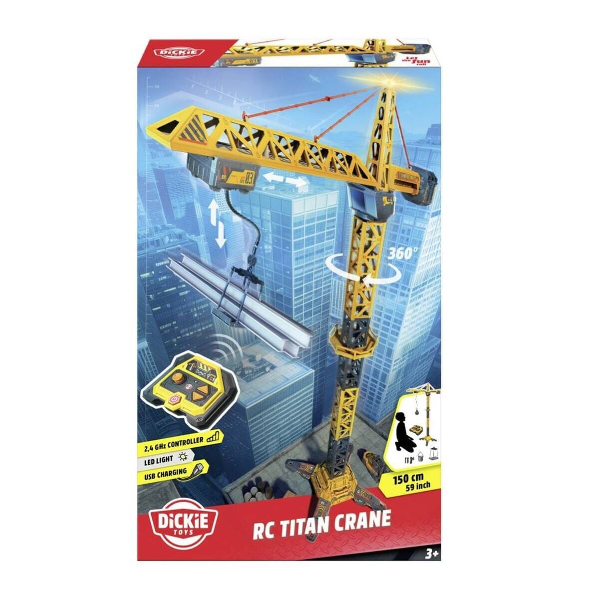 203729023 Rc Titan Crane 2 4 Ghz Left Right Up Down 360°Rotatable Trolley