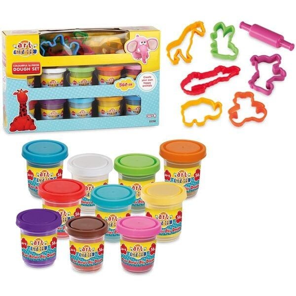 03290 Art Craft 16 Parça Hamur Seti̇-Rengarenk / 560 Gr