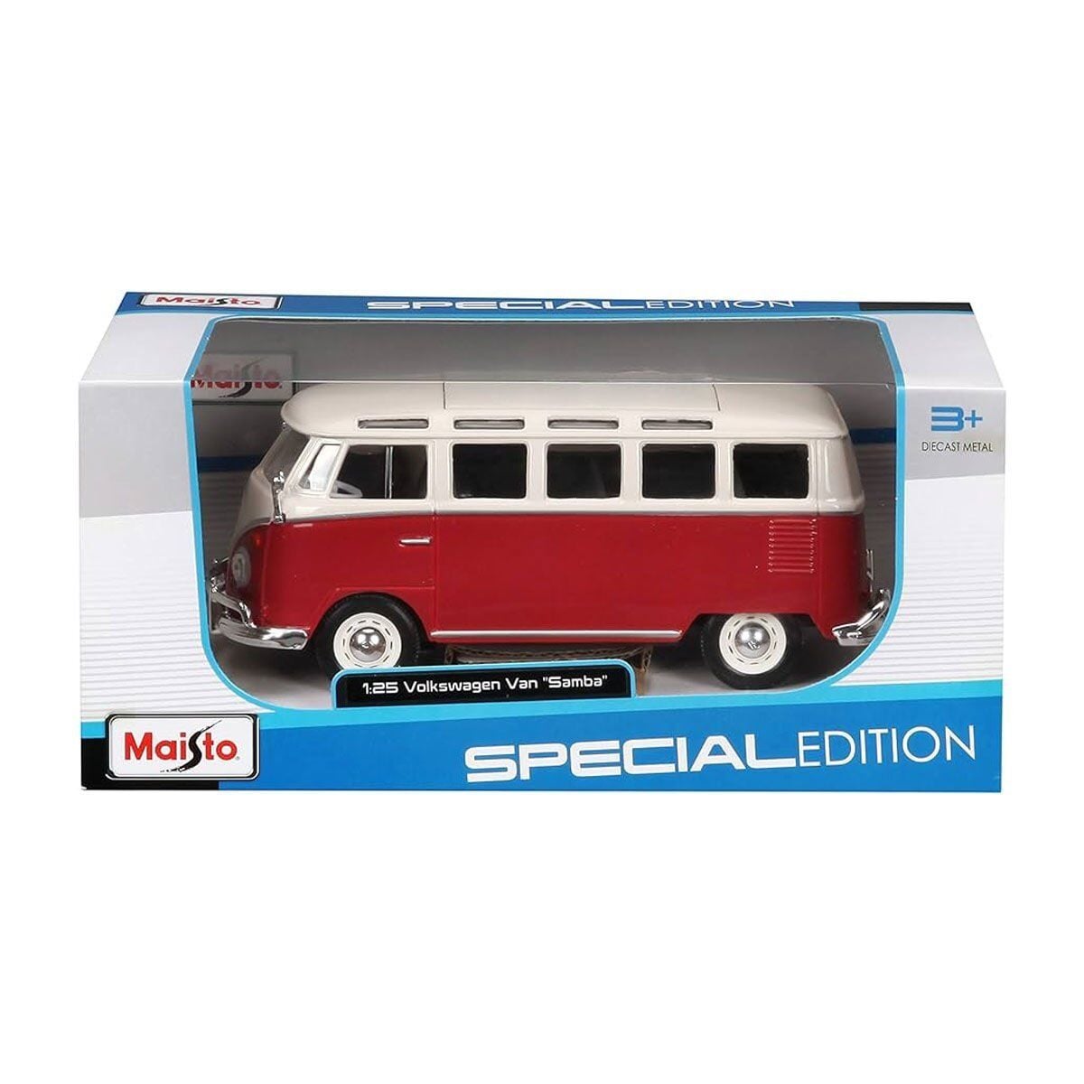 May 31956 Volksvagen Van Samba 1:25 Model Araba-Necotoys