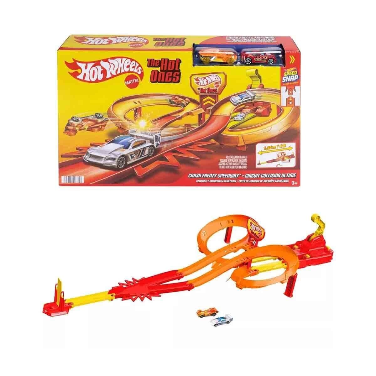 Jfd11 Hot Wheels The Hot Ones Crash Speedway Frenzy