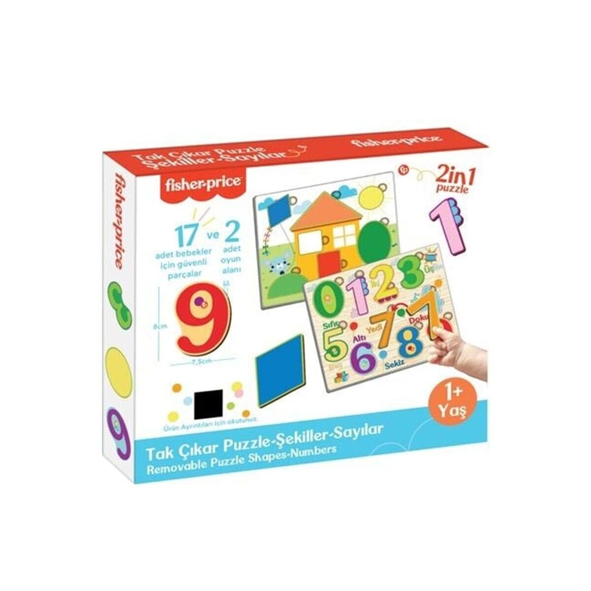 Fp2762 Fisher Price Tak Çikar Puzzle Şeki̇ller Sayilar