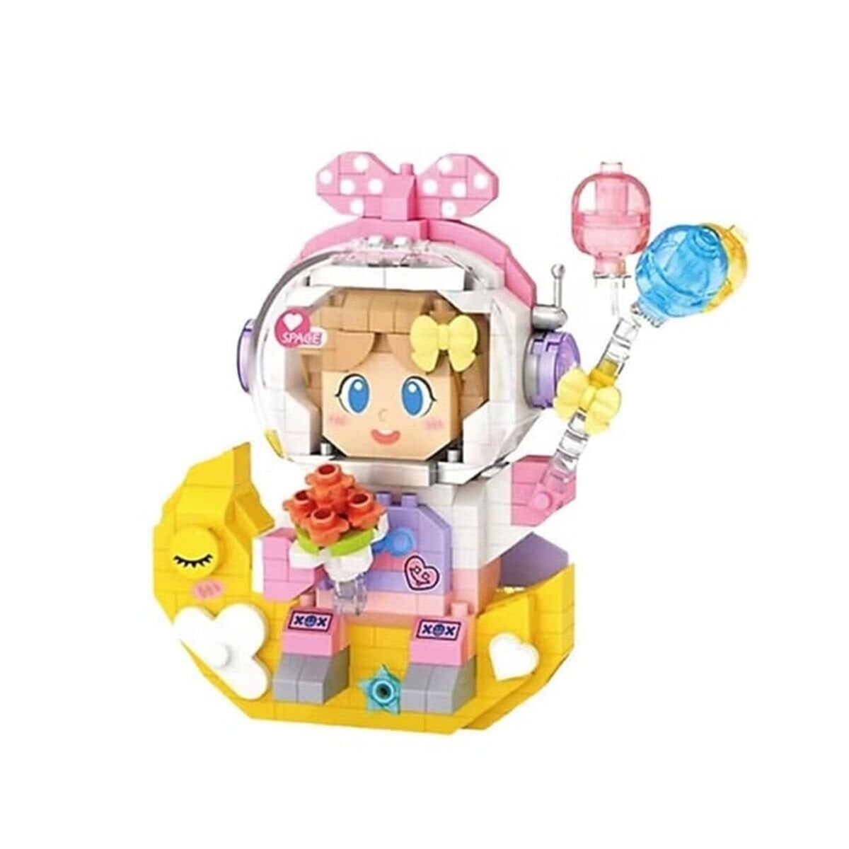 Lz-8828 Loz Kiz Astronot 410 Parça Block Oyuncak